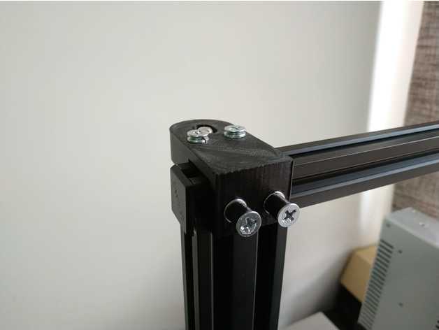 adjustable z-axis stabilizer aluminium profile 3D print model - Mito3D