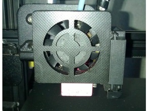 ender 3 extruder fans mount cooling fan 3d print model - Mito3D