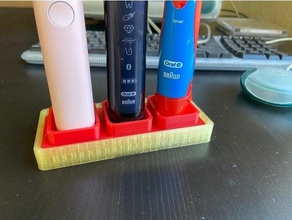 eleito escova dente suporte elétrico 3d print model - Mito3D