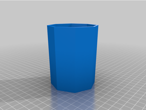 simpletrash poubelle simulation 8 côtés personnalisé 3d print model - Mito3D