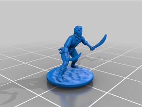 handsome jack rogue extraordinaire dungeons dragons figure frostgrave game miniature tabletop wargame 3d print model - Mito3D
