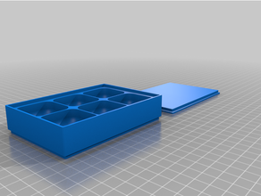 customized magnetic screw tray box2 3d print model - Mito3D
