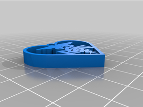 rn Herz Schlüssel Schlüsselbund Schlüsselring Kette Lanyard 3d print model - Mito3D