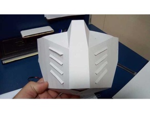 scara papel cart covid-19 mask carton paper covidmask design diy 3d print model - Mito3D