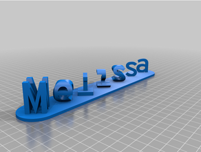 personnalisé double lettre blocs illusion cmelissaustomizer 3d print model - Mito3D