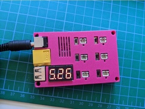 6in1 1s lipo esmerilhamento bateria carregador fino caso bainha 3d print model - Mito3D