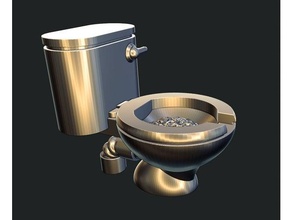 throne toilet miniature post-apocalyptic scenery terrain wargaming 3d print model - Mito3D
