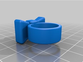 knot ring fly jewelry 3d print model - Mito3D