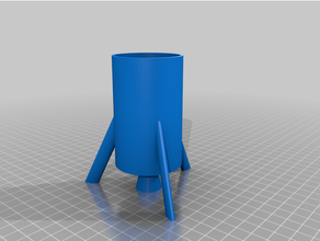 rocket pencil holder space 3d print model - Mito3D