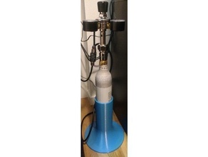 sodastream co2 cylindre supporter aquarium réservoir 3d print model - Mito3D