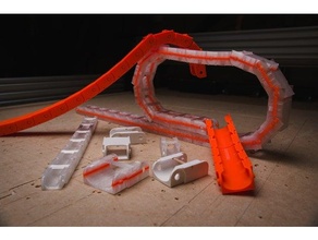 fully parametric drag chain customizeable customizer dragchain openscad scad 3d print model - Mito3D