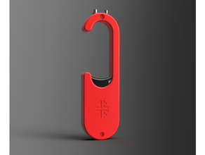 clicker - social distancing version door handle puller 3d print model - Mito3D