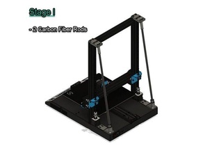 sidewinder x1 - 3dchanh's z-axis braces upgradable stages 3d print model - Mito3D