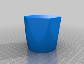 hexadécimal poubelle vase mode 3d print model - Mito3D