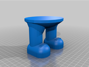 feet phone holder stand 3d print model - Mito3D