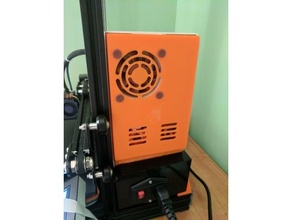 ender 3 pro power supply cover 60mm noctua fan 3d print model - Mito3D