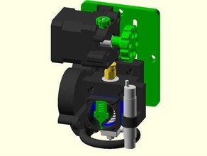 green mamba v13 v20 extruder - revised 3d printer printing direct drive diy easy print head openscad openscadtutorial 3d print model - Mito3D