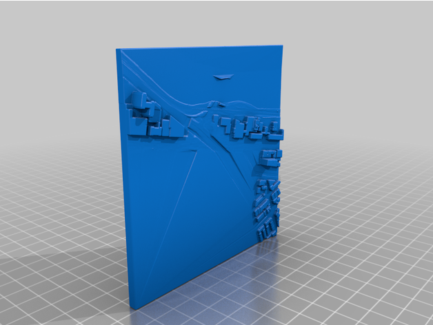 Boston şehir izi h 6 mimari bina Kent manzarası minicty ufuk çizgisi 3D print model - Mito3D