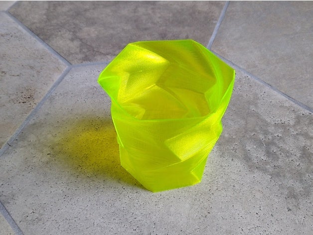 heksavaz çiçek tencere vazo Hexa altıgen 3D print model - Mito3D