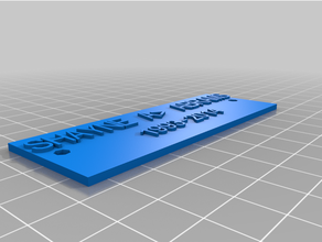 customized custom plaque nshayne 3d print model - Mito3D