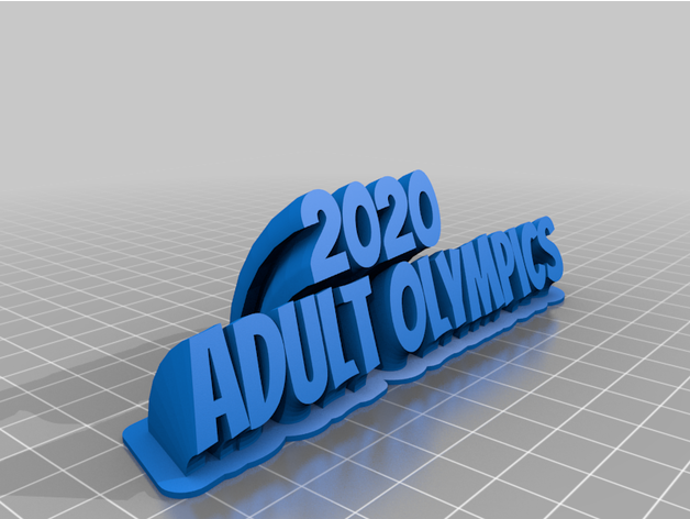 2020 olypmiques personnalisé 3D print model - Mito3D