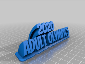 2020 olimpicos personalizado 3d print model - Mito3D