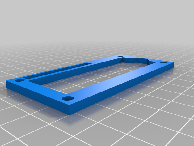 lcd 2x16 display mounting plate 3D print model - Mito3D