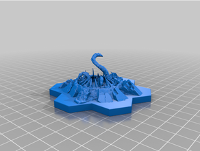 bord Aube obscurité tombeau ombre porte planche Jeu jeu plateau cthulhu mini miniature monstre table tentacules 3d print model - Mito3D