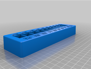 metric socket organizer 3d print model - Mito3D