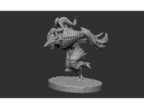 chaos samurai daemons ninja shinobi warrior chaso creature creatures cursed dndmonster dnd mini miniature monsters dungeons dragons dungeon evil homebrew monster infected infested miniatures tabletop gaming 3d print model - Mito3D