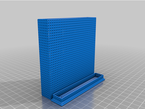 dessecante caixa 100x100x18 mm sílica gel recipiente 3d print model - Mito3D