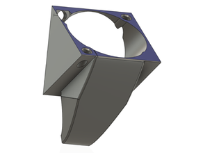 e3d v6 strato fan adattatore single 30mm condotto montare sudario raffreddamento hotend 3d print model - Mito3D