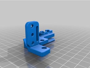 ender 3 hotend cable strain relief recessed nut bltouch mount 3d print model - Mito3D