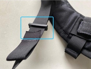 backpack belt tape clip buckle tensioner 3d print model - Mito3D