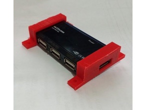 USB hub 20 Kulp destek 3d print model - Mito3D