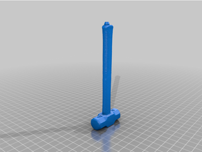martello penna bic slitta mazza 3d print model - Mito3D