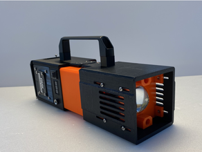 güçlü 100w el feneri Pil paketi kendin yap Fener yer kaynakçı 3d print model - Mito3D