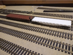 semi scale 40' flat car ho model trains train 3d print model - Mito3D