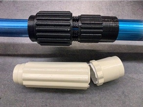 Verbindung Schwimmbad teleskopisch Griff passend Armaturen Rohr Schwimmen 3d print model - Mito3D
