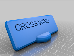 angepasst parametrisch Zeichen Seitenwind Stand 3d print model - Mito3D