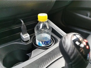 narrow bottle cup holder adapter bmw 3d print model - Mito3D