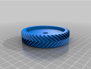 customized parametrichh gear regular hiielix double helix herringbone 3d print model - Mito3D