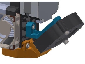 bmg mk3 mk3s rhd fan canal bondtech ventilateur rétréci prusa i3 3d print model - Mito3D