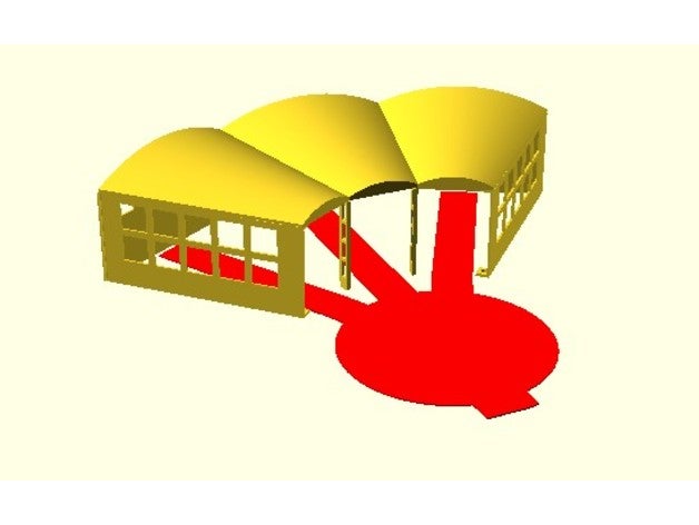 modèle train rotonde 3D print model - Mito3D