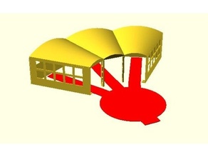 modello treno roundhouse 3d print model - Mito3D