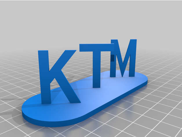 ktm personnalisé 3D print model - Mito3D