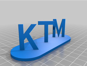 ktm personalizzato 3d print model - Mito3D