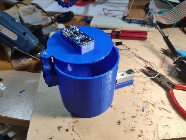 Smartbin arduino çöp Kutusu sensör servo 3D print model - Mito3D