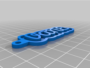 angepasst Schlüssel Kette persönlich 3d print model - Mito3D