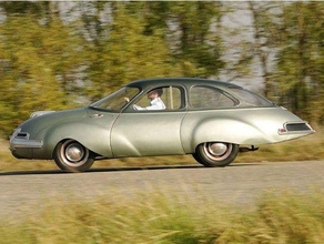 panhard dynavia concept 1948 1940s 1947 1949 40s 50s car dyna salon auto dautomne wargame ww2 3d print model - Mito3D